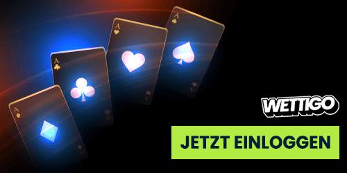 Einloggen bei Wettigo für Casino und Kartenspiele